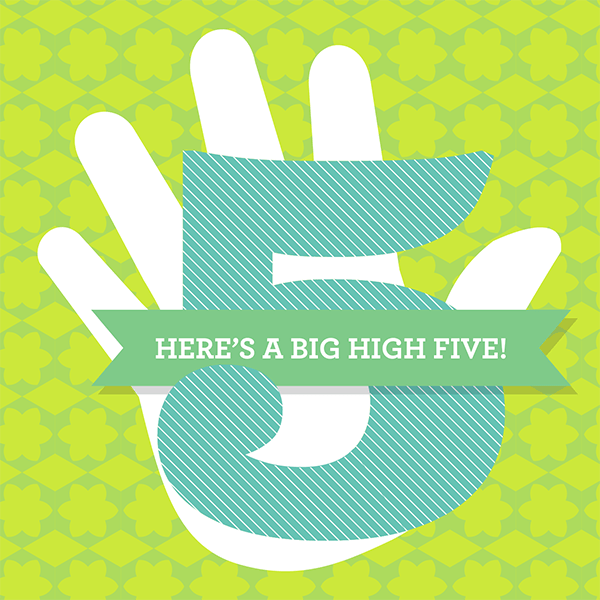Here's a big high five!
