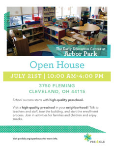 The Early Childhood Center at Arbor Park Preschool Open House @ The Early Childhood Center at Arbor Park | Cleveland | Ohio | United States