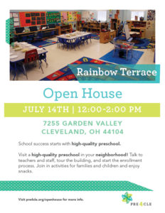 Rainbow Terrace Head Start Preschool Open House @ Rainbow Terrace Head Start | Cleveland | Ohio | United States
