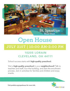 St. Ignatius Head Start Preschool Open House @ St. Ignatius Head Start | Cleveland | Ohio | United States