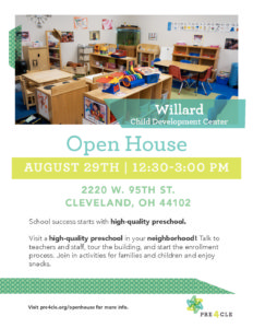 Willard Head Start Preschool Open House @ Willard Head Start | Cleveland | Ohio | United States