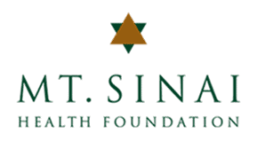 mt-sinai Mt. Sinai Health Foundation logo with a green and gold Star of David above the foundation name in green text.